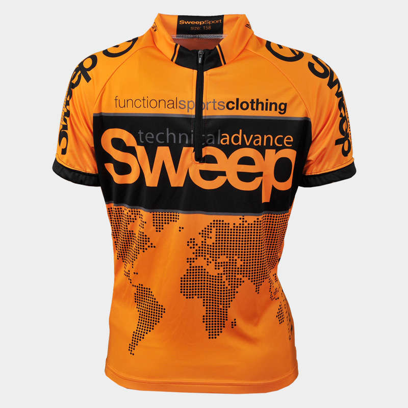 Cyklistický dres oranžový dětský