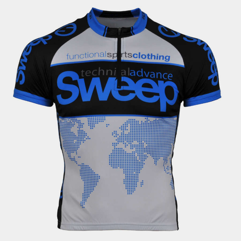 Cyklistický dres bílo/modrý dětský