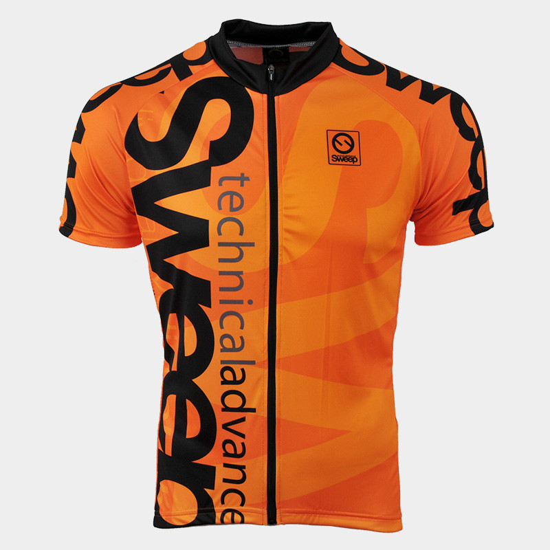 Cyklistický dres CLASIC CYKLO-D021 oranžový fluo