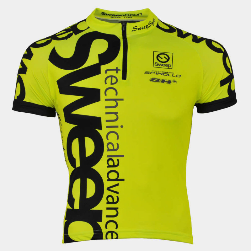 Cyklistický dres žlutý fluo dětský