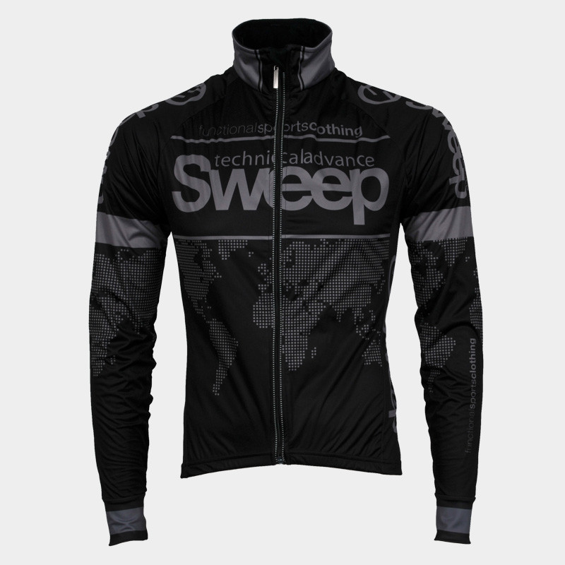 Cyklistická bunda NoWind CYKLO-J009 slabá černo/šedá