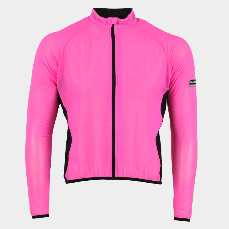 Cyklistická pláštěnka CYKLO-J015 Růžová fluo