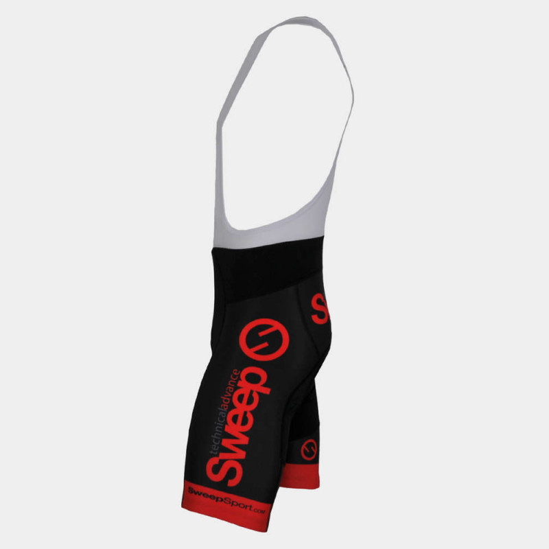 Cyklistické kraťasy CYKLO-K009A černo/červené