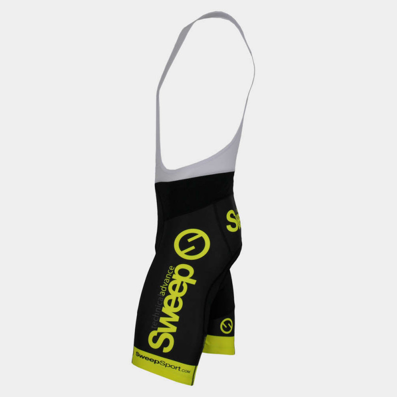 Cyklistické kraťasy CYKLO-K009A černo/žluté fluo