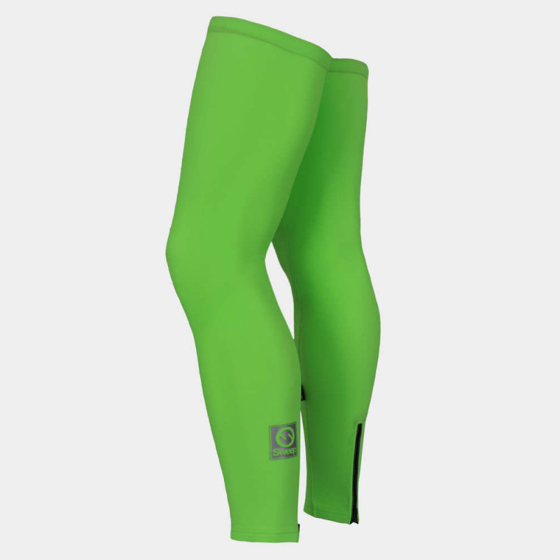 Cyklistické návleky na nohy CYKLO-N015 zelené fluo