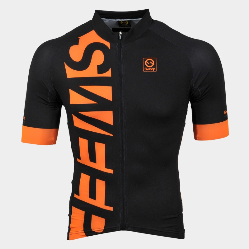 Cyklistický dres ASTERIA RACE černo oranžový