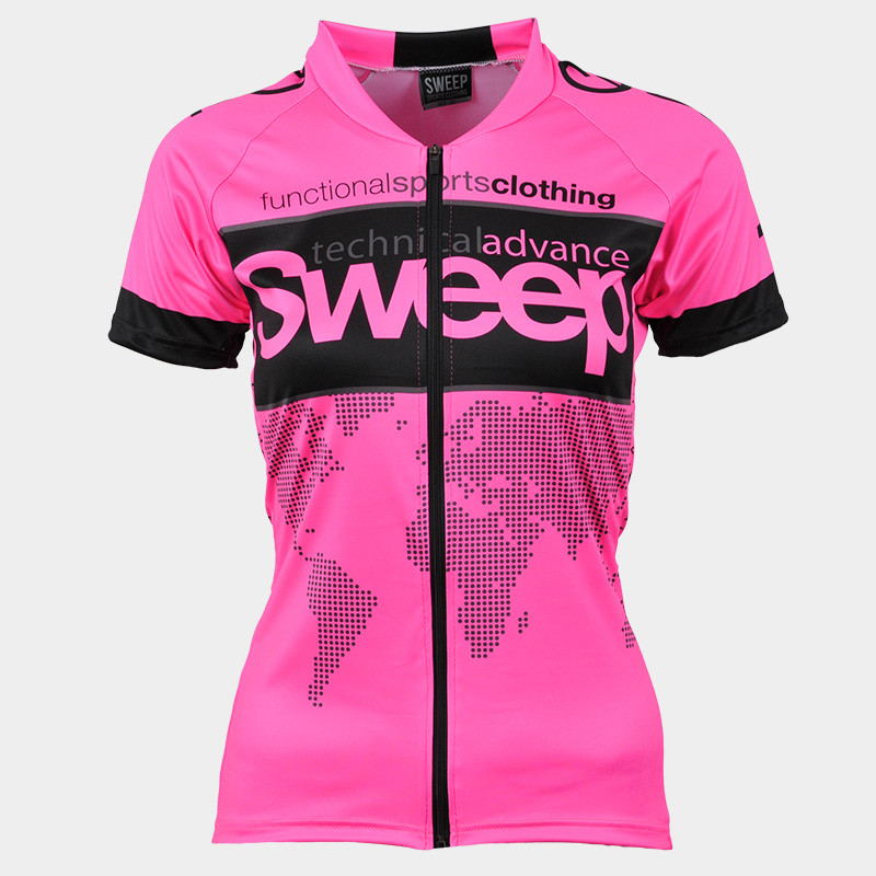 chef more and more Approval Sweep :: Dámský cyklistický dres CLASIC CYKLO-D023 růžový