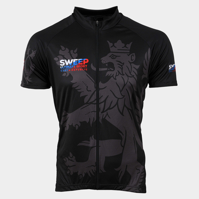 Cyklistický dres CLASIC CYKLO-D055 černý CZECH