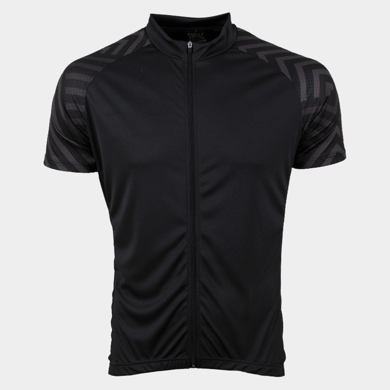 Cyklistický dres CLASIC CYKLO-D061 černo šedý
