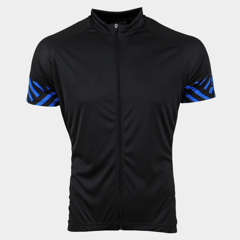 Cyklistický dres CLASIC CYKLO-D062 černo modrý