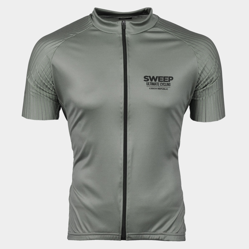 Cyklistický dres BASIC-PRO CYKLO-D072 ŠEDÝ
