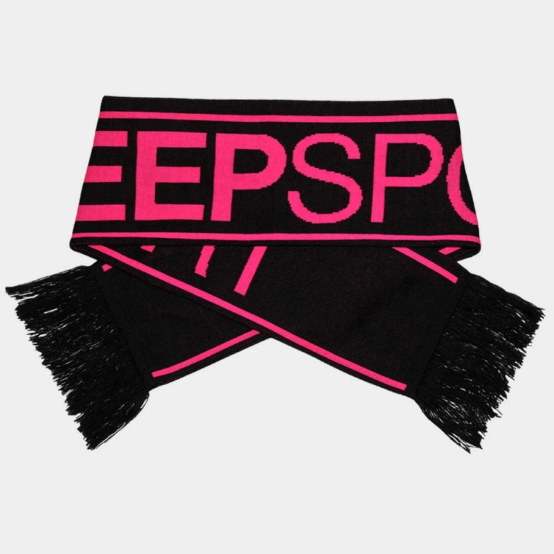 Pletená šála SPORT SCP038 černo/růžová