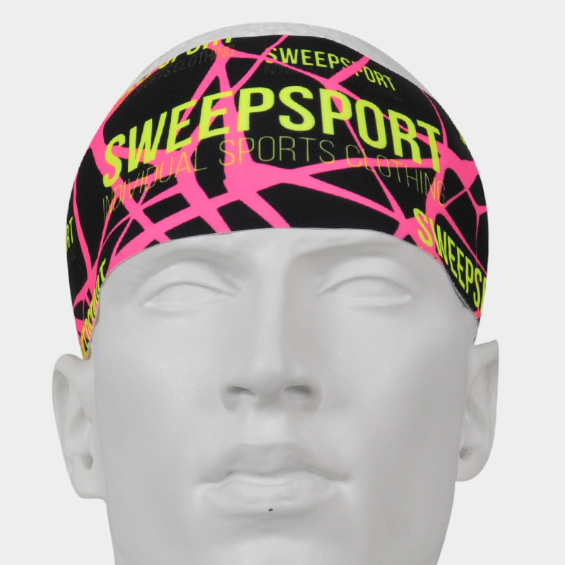 Čelenka SWEEP SPORT SCP054 černo/růžová fluo