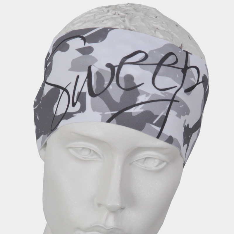 Čelenka SWEEP SPORT SCP098 bílý maskáč / šedá logo