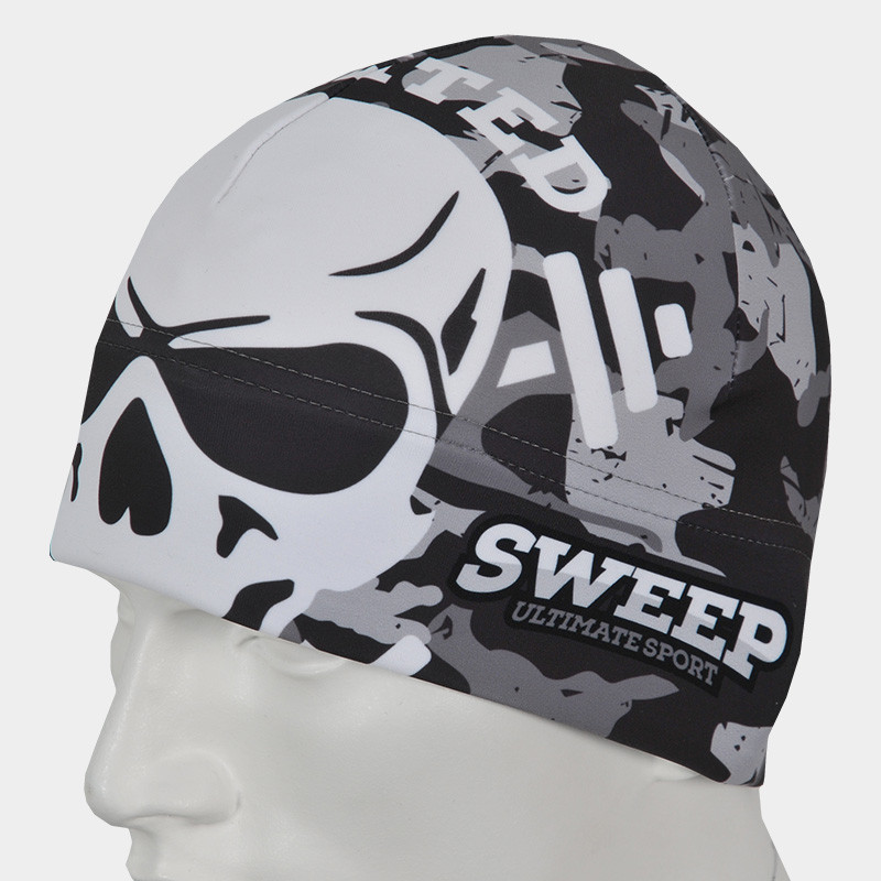 Čepice Sport SCP127 šedý maskáč, bílá lebka