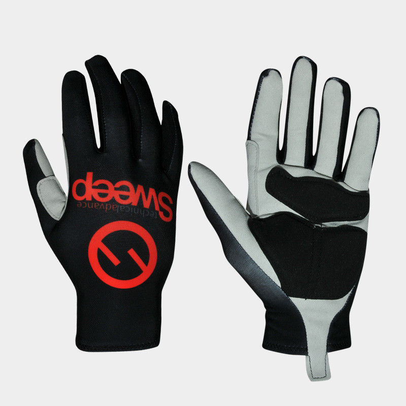 Cyklistické rukavice THERMO SWEEP SGL006 černo/červené