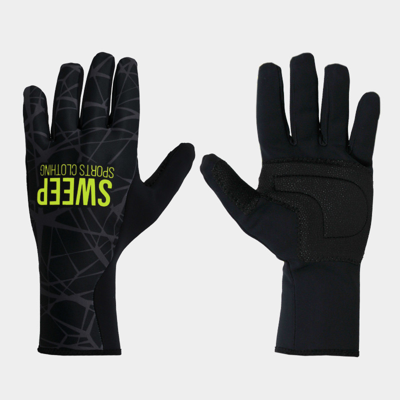 Cyklistické rukavice NoWind SWEEP SGL012 černo/šedé fluo