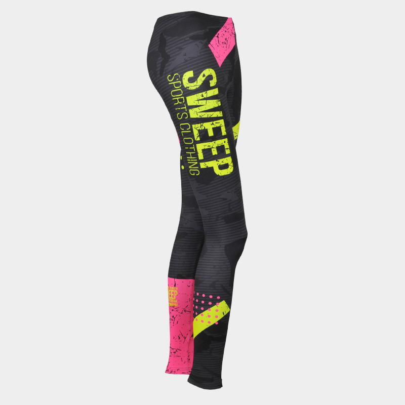Sportovní dětské legíny THERMO SKPT007 maskáčové