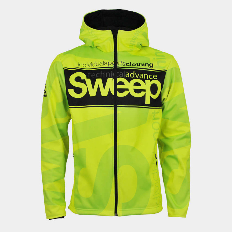 Softshellová bunda SWEEP SMJT015 žlutá fluo