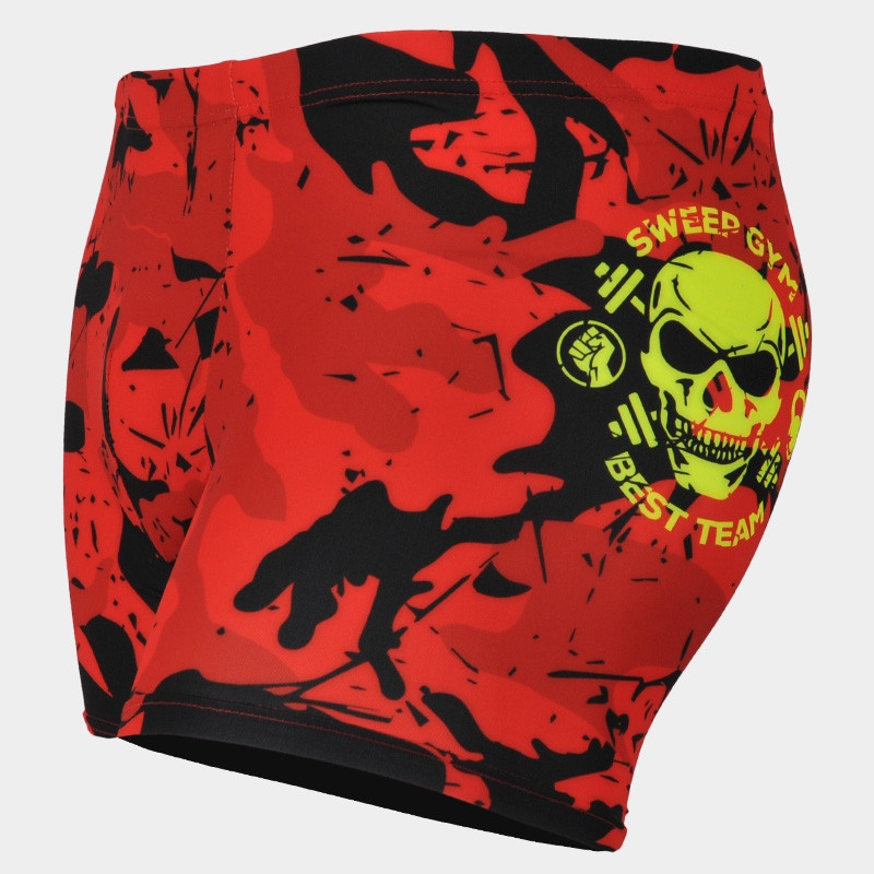 Pánské trenky SMT006 maskáč červený