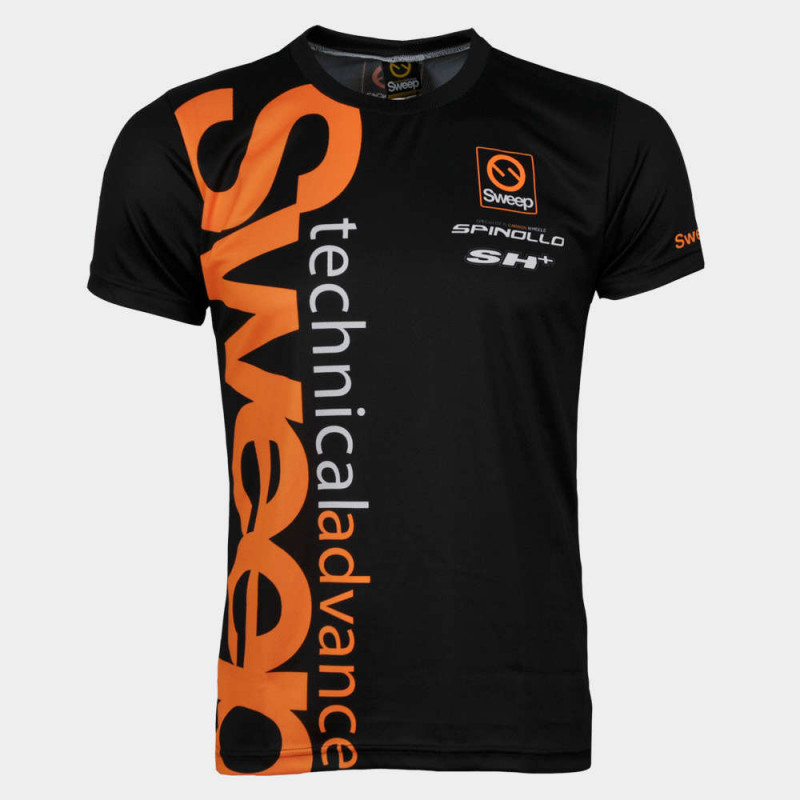Triko krátký rukáv SMTS040 černo/oranžové