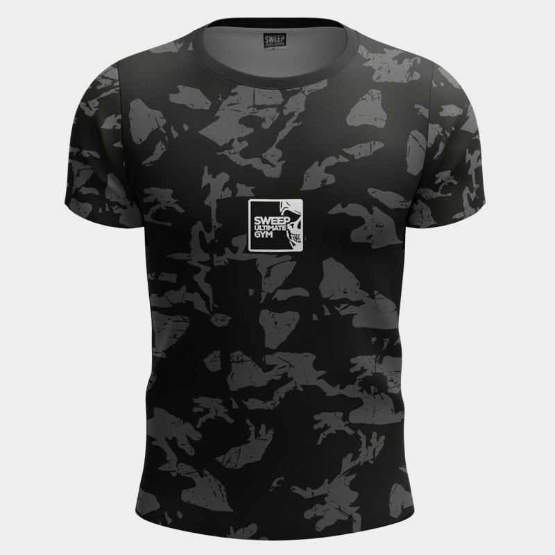 Triko krátký rukáv SMTS191 black camo