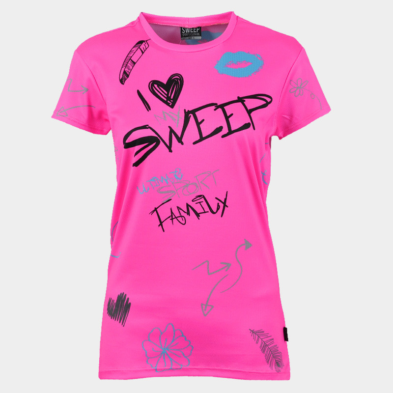 Triko krátký rukáv SWTS191 grafity růžové