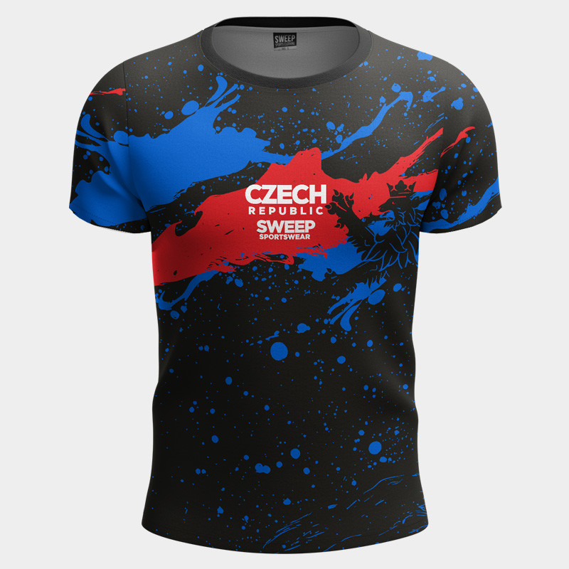 Triko krátký rukáv SMTS194 černé CZECH