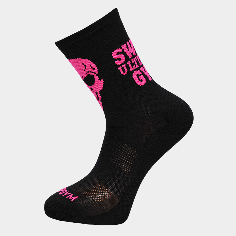 Ponožky běžecké SWEEP37 černé / růžové fluo