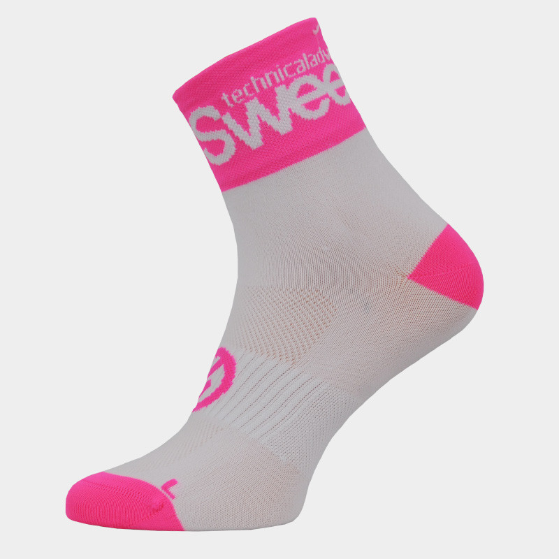 Ponožky SWEEP26 bílo růžové fluo