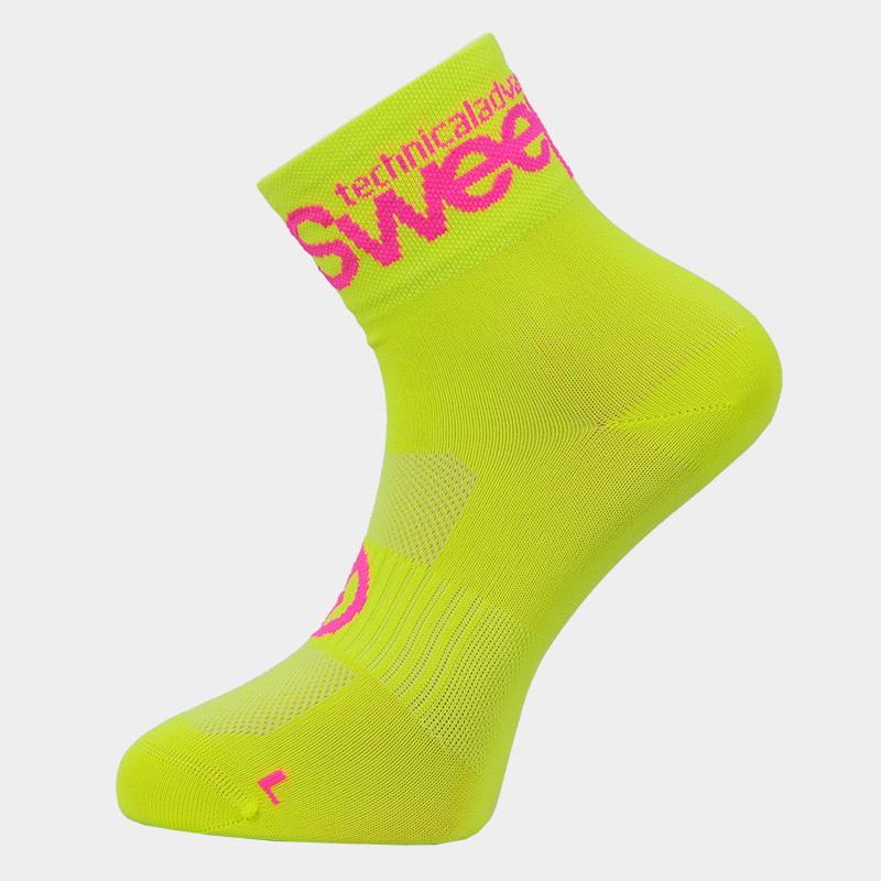 Ponožky SWEEP26 žluto/růžvé fluo