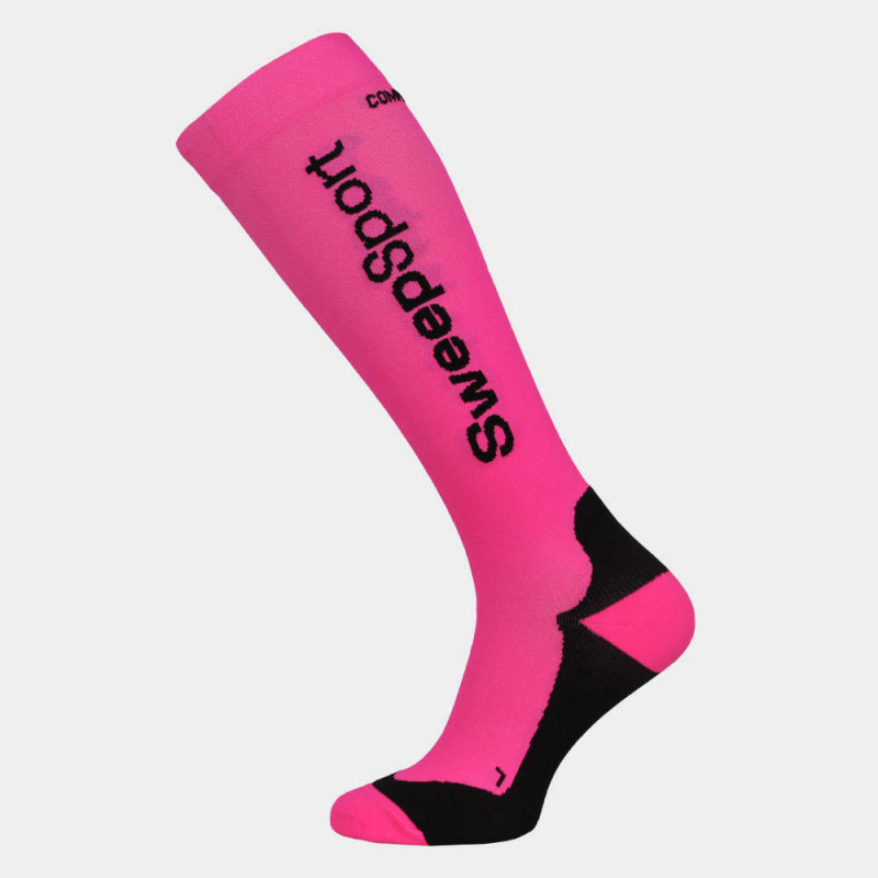 Kompresní běžecké podkolenky SWEEP29 růžové fluo