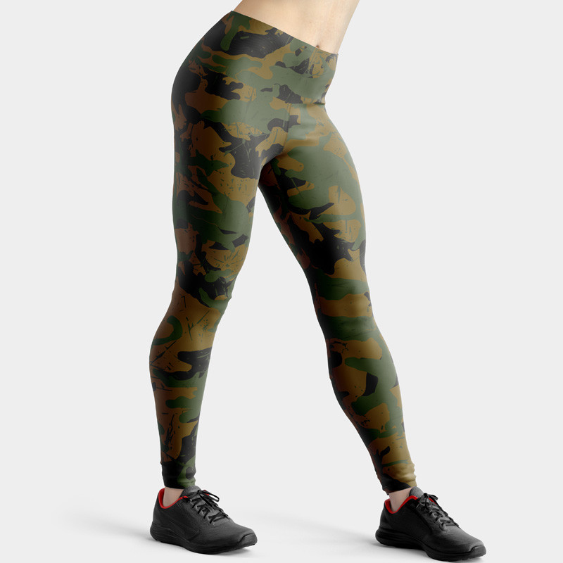 Legíny dlouhé SWPT095 camo green