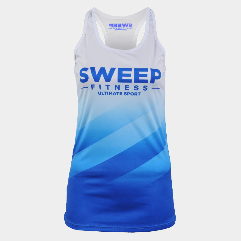 Dámské RUN tílko Sweep SWTS199 modro bílé