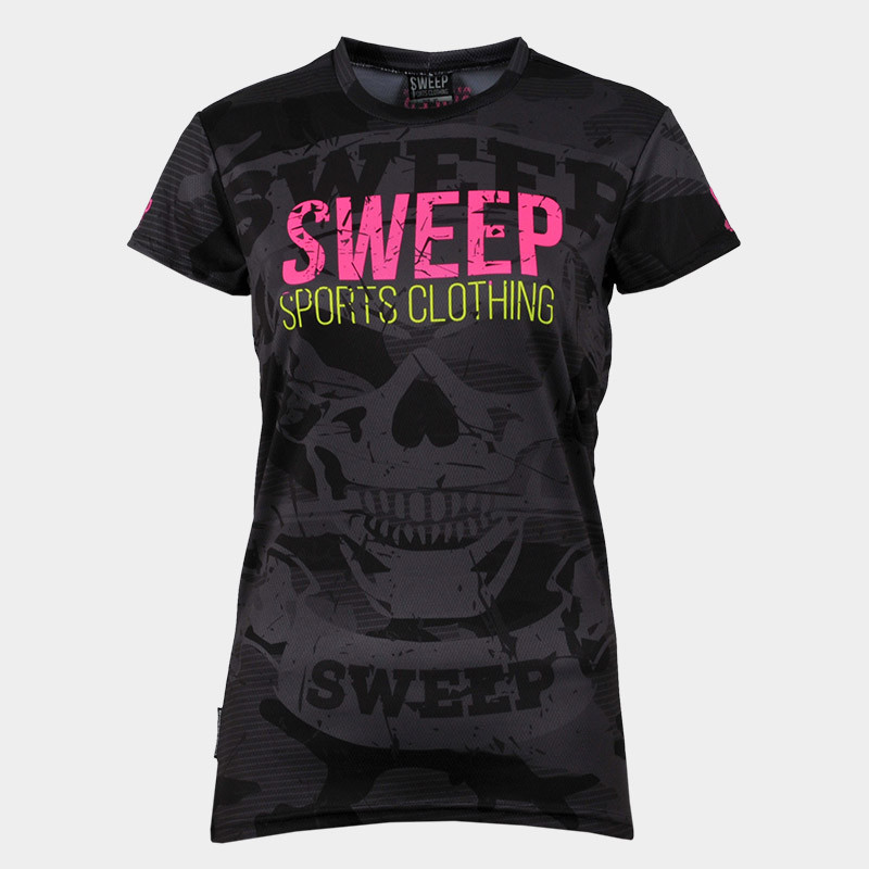 Triko krátký rukáv SWTS060 maskáč SKULL