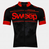 Cyklistický dres ELITE RACE CYKLO-D026 černo/červený