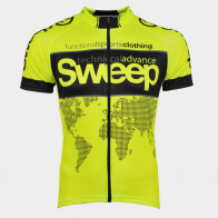 Cyklistický dres CLASIC CYKLO-D031 žlutý fluo