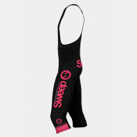 Cyklistické kraťasy 3/4 CYKLO-K015 černo/růžové