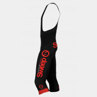 Cyklistické kraťasy 3/4 CYKLO-K015 černo/červené