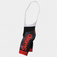 Cyklistické kraťasy CYKLO-K023 černo/červené