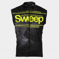 Cyklistická vesta SWEEP NoWind CYKLO-V009 černo/žlutá fluo