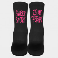 Ponožky SWEEP55 černo růžové Therapy