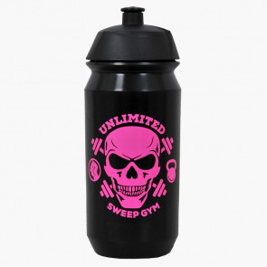 Cyklistický bidon 500ml černo růžový