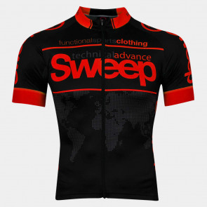 Cyklistický dres ELITE RACE CYKLO-D026 černo/červený