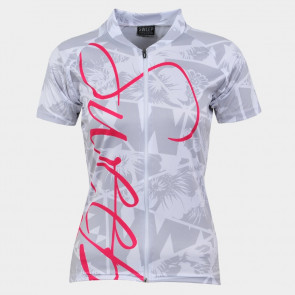 Dámský cyklistický dres CLASIC CYKLO-D050 bílý