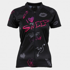 Dámský cyklistický dres CLASIC CYKLO-D074 Grafity ombre