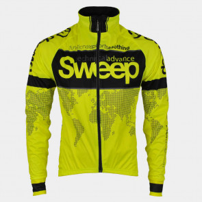 Cyklistická bunda NoWind CYKLO-J009 slabá žlutá fluo