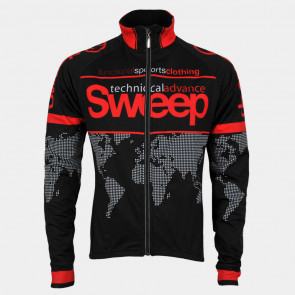 Cyklistická bunda NoWind CYKLO-J010 silná černo/červená