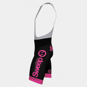 Cyklistické kraťasy CYKLO-K009A černo/růžové fluo