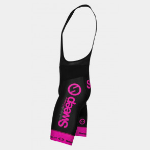 Cyklistické kraťasy ELITE CYKLO-K011A černo/růžové fluo